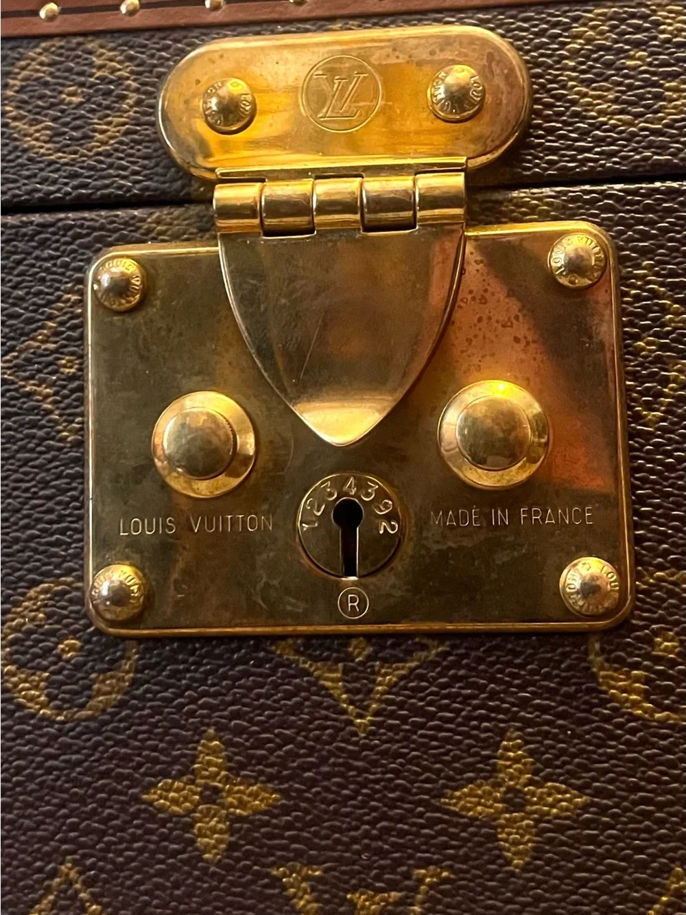 Authentic Louis Vuitton Boite Buteille Monogram Makeup Vanity Hard Case